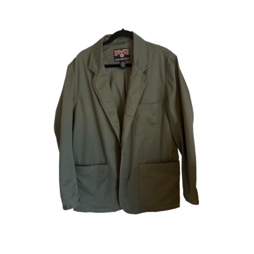 Duluth Trading Co Men's Military Blazer Jacket Green LT Big & Tall - Picture 9 of 13