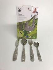 WMF Faultier Kinderbesteck Set 4-teilig, Kinderbesteck Edelstahl, Besteck Kinder