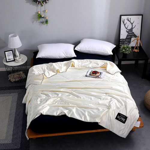 Cotton Summer Wash Air Conditioner Thin Quilt Bedspread For Sofa Office Airplane - Imagen 7 de 15