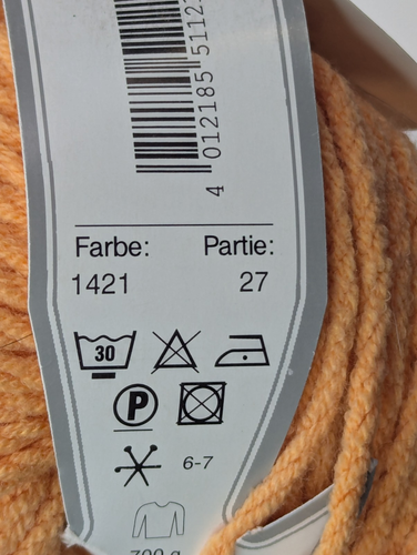 Gedifra Luisa LOT x 6, Bulky 50g 60m Cotton Acrylic Discontinued 1421 Peach - Picture 5 of 6