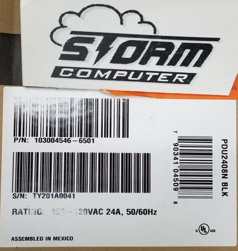 Eaton Powerware PDU2408N Unidad de distribución de energía montable en rack de 8 salidas 110 V - Imagen 7 de 7
