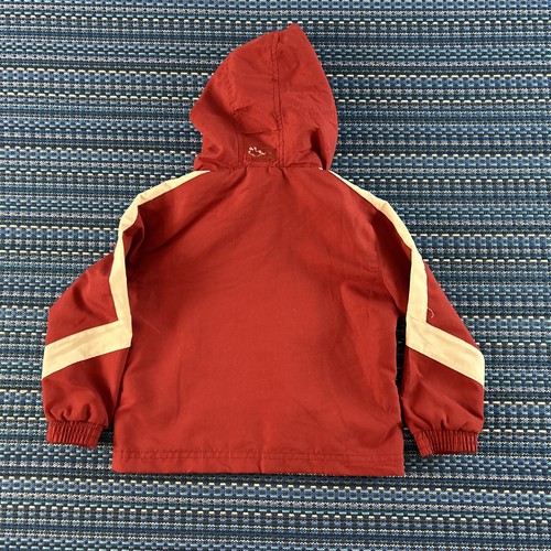 Arkansas Razorbacks Nike Windbreaker Boys 2T Red Full Zip Hooded SEC NCAA #7026 - Picture 6 of 8