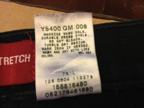 LEVI CLASSIC RELAXED STRETCH 550 WOMANS BLACK JEANS, sz 14, EUC - Picture 4 of 10