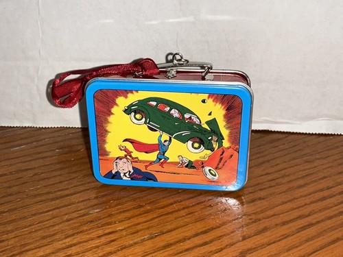 Vintage HALLMARK 1998 Keepsake Ornament SUPERMAN LUNCHBOX DC Comic NIB Christmas - Picture 6 of 8