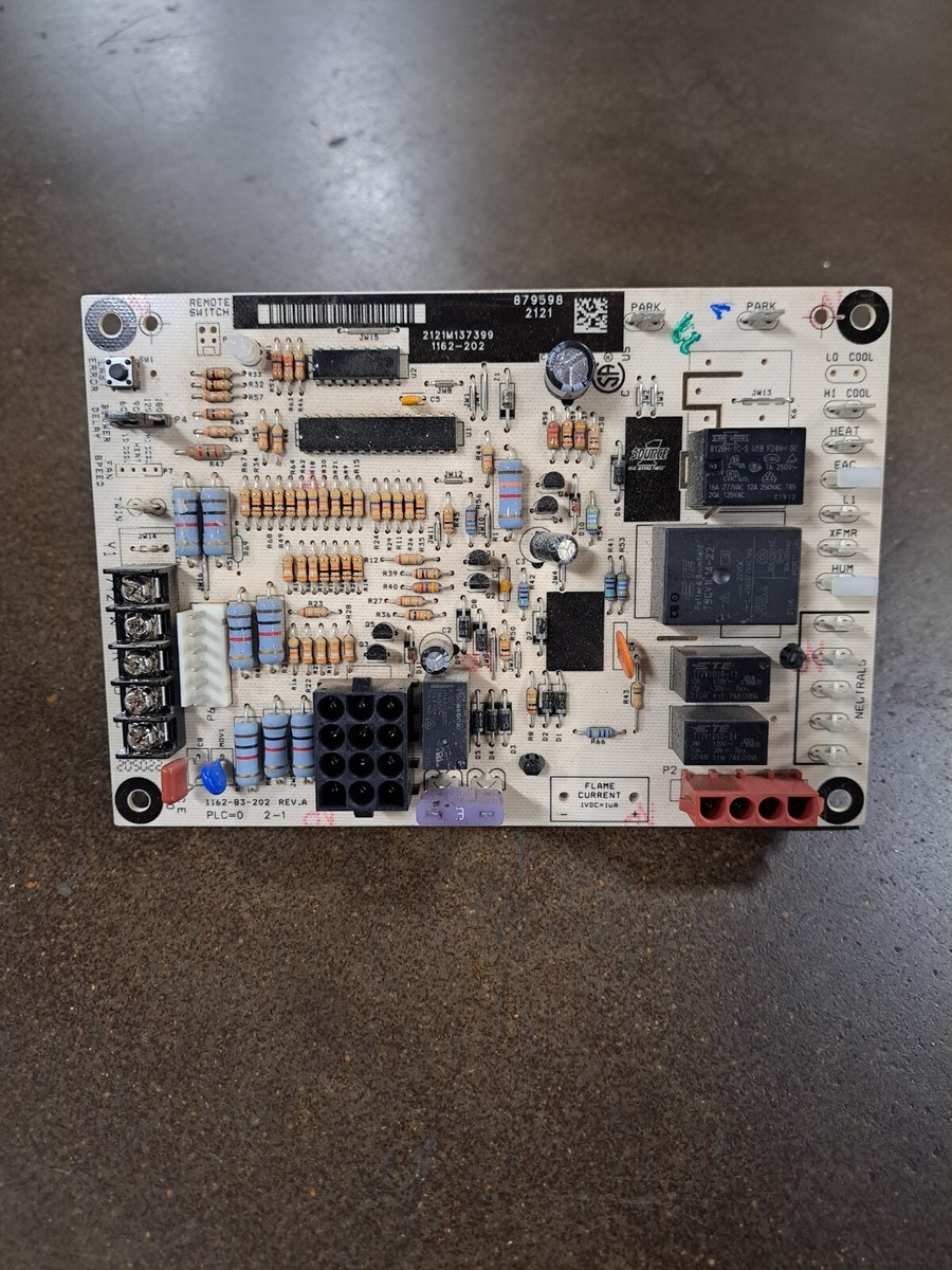 YORK COLEMAN LUXAIRE 1162-202 879598 Furnace Control Circuit