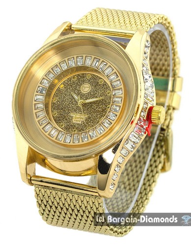 Mens Big Black World Map Clubbing Watch Black Dial-Hour Silver Hands White Hours - Picture 7 of 13