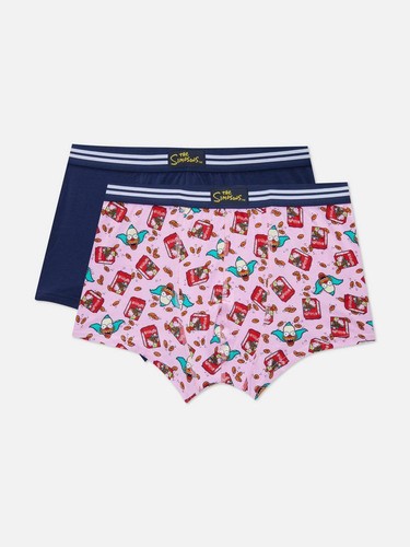 Men The Simpsons Marge Blue Hipsters Trunks Boxers 2 Pack M-XL - Picture 1 of 2