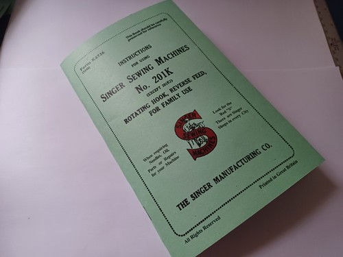 Singer 201K Manual Instruction Sewing Machine Reprint (Model 201) - Picture 4 of 11