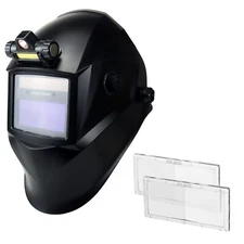 TRQWH True Color Auto-darkening Welding Helmet Shade 9-13 & Magnifying Lens