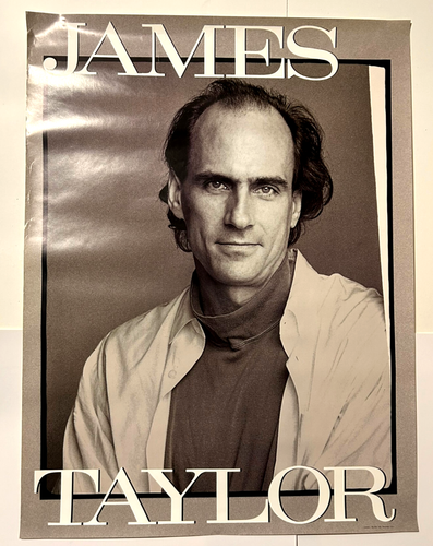 JAMES TAYLOR CBS Records Vintage 1988 PROMO Poster 23 x 30 1/2 ~ VG! - Picture 1 of 3