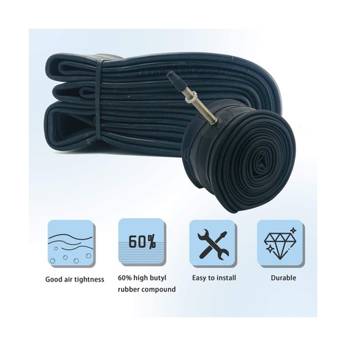 BWSHLF 26/27.5/29 Inch Bike Tube,Presta Valve 48MM Mountain Bike Inner Tube (... - Picture 3 of 7
