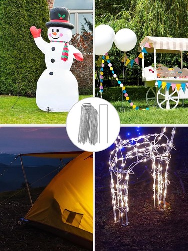 Landscape Staples 100 Packs 6 Inches Heavy Duty 11 Gauge Galvanized Steel Garden - Bild 7 von 19