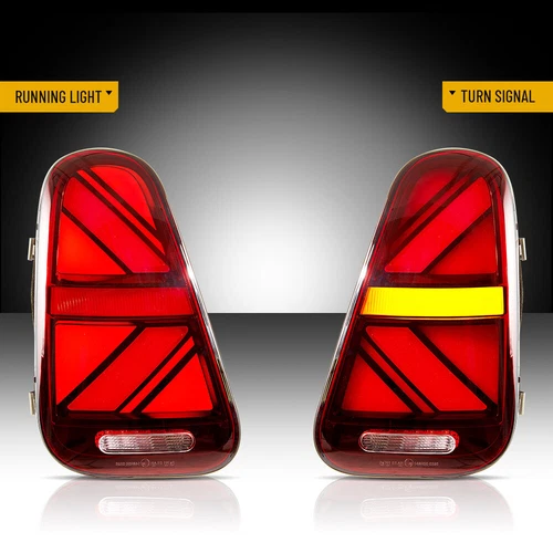 LED Red Tail Lights For 2001-06 BMW Mini Cooper R50 R52 R53 Rear Lamps w/Startup - Picture 8 of 18