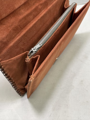 🐊 Alligator Genuine Eduardo 1950s Clutch Wallet Pocketbook Leather Snap Zipper - Picture 5 of 13