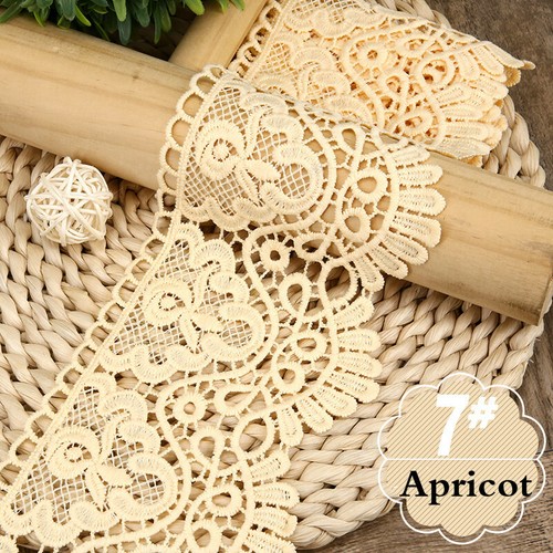 10.5CM DIY Creuse Dentelle Bordure Ruban Tissu Crafts Vêtement Couture Décor Par - Foto 21 di 22