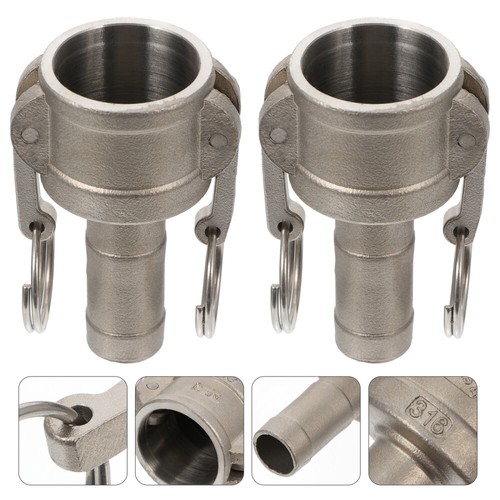 2 Pcs Camlock Coupling Adapter Group Pipe Fitting Hose Fitting Adapter - Picture 7 of 12