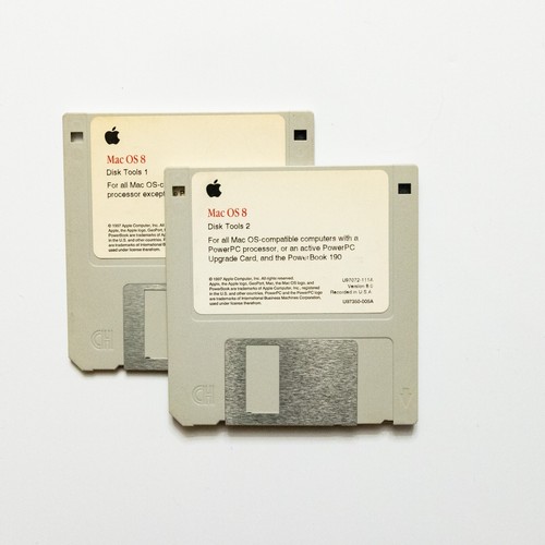 Vintage Macintosh Mac OS 8 Disk Tools Disk 1 & 2 - Bild 1 von 4