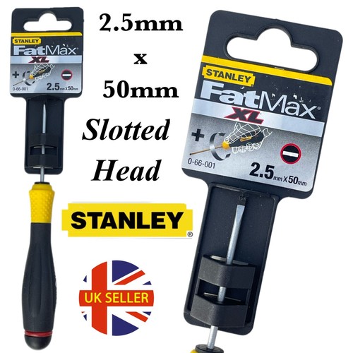 STANLEY SCREWDRIVERS - PHILLIPS, POZIDRIV, SLOTTED HEAD - 00pt, 1pt, 2.5mm MINI - Picture 7 of 7