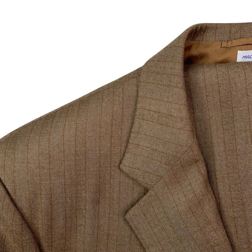 Mint! Bespoke 48 R Brioni 100 % Cashmere Light Brown Multi Stripe Suit Italy - Picture 3 of 24