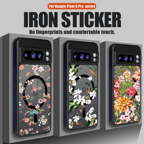 For Google Pixel 8 9 Pro XL 9A 8A 7A ShockProof Magnetic Flower Phone Case Cover - Picture 2 of 20