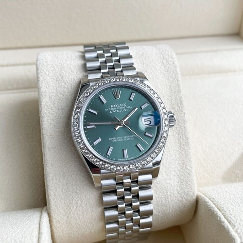 Rolex Datejust 31mm 2024 Full Set UNWORN Diamonds Mint Green 278240 - Picture 5 of 11