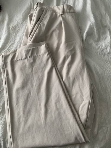 Nike Mens Golf Pants Dri Fit Dry Drifit Tan Beige Off White 32 30 Khaki Stretch - Picture 3 of 6