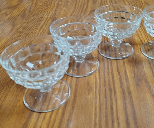 SET OF SIX (6) WHITEHALL PEDESTAL SHERBERT/DESSERT CUPS BY COLONY - Picture 2 of 5