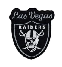 RAIDERS Las vegas LV Embroidered iron on sew on 4 inch Patch