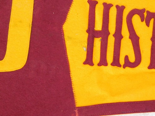 VTG 1930's PHILADELPHIA HISTORICAL FRATERNITY UNIVERSITY FELT PENNANT 34" - Picture 7 of 11