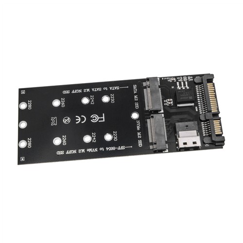 M.2 To SATA Adapter Black 22Pin SATA To M2 Expansion Card for Computer Mainboard - Afbeelding 2 van 11