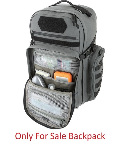 Maxpedition Havyk-2 Backpack With Expandable Bottle Holders Wolf-Gray Nylon - Picture 2 of 9