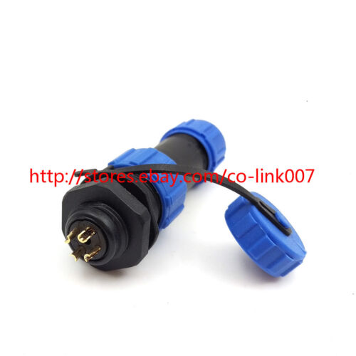 SP13, 4pin Waterproof Connector, IP68 Multicore Connector Aviation LED Connector - Picture 6 of 6
