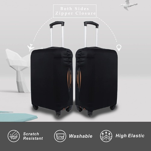 Luggage Cover Spandex Polyester M Fits 23-26 Inch Suitcase Dirt Scratch Prote... - Picture 4 of 10