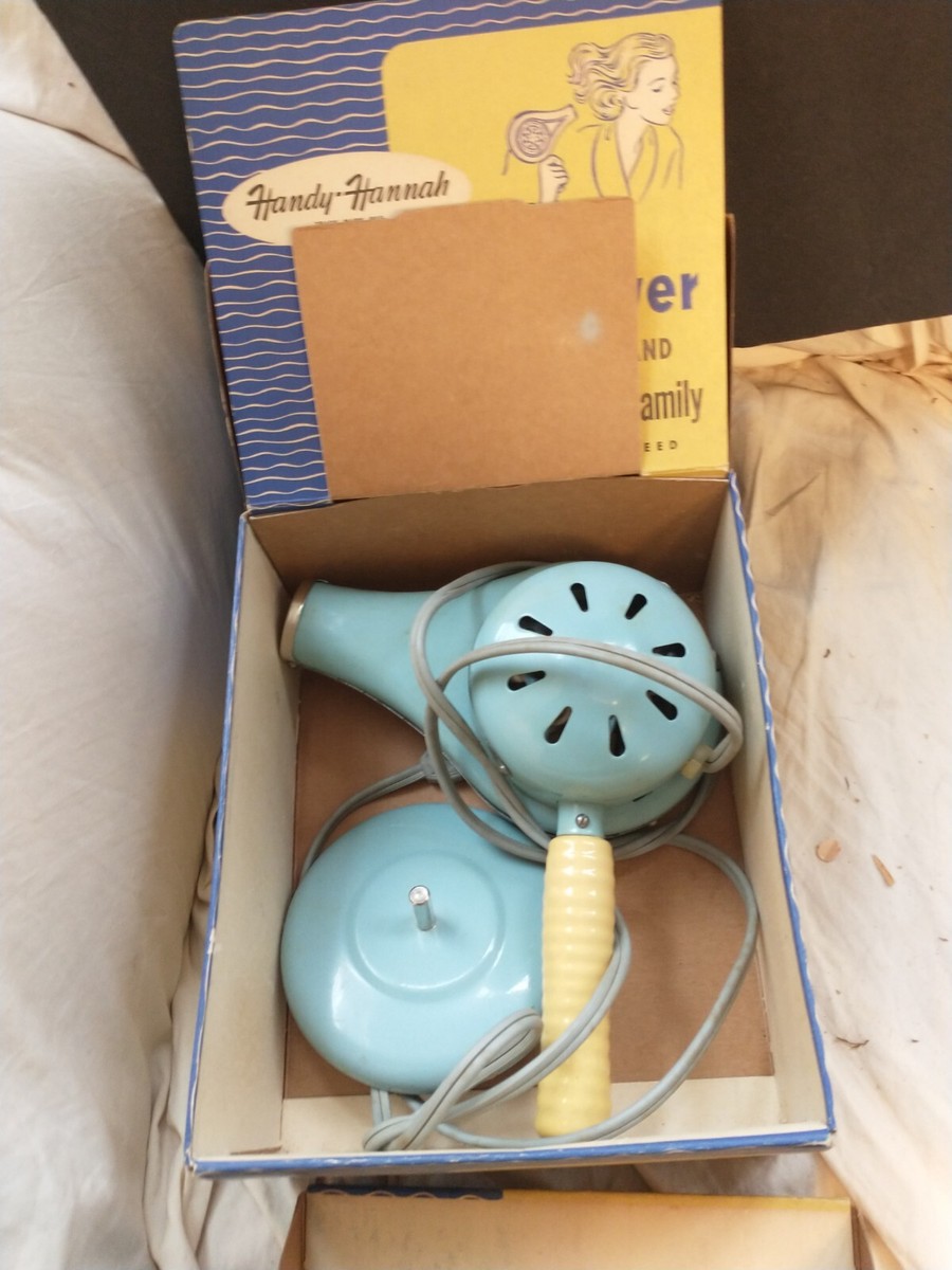 アメリカンヴィンテージ　HANDY HANNAH社　ヘアドライヤー Vintage 'Handy Hannah' Portable Electric Hair Dryer | eBay