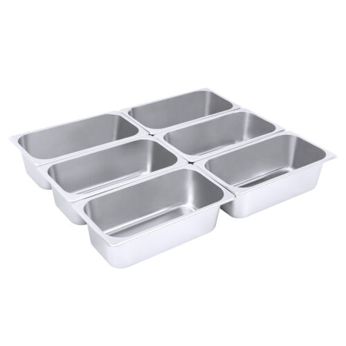 Hotel Pans Stainless Steel Steam Table Pan 1/3 Size 4" Deep Anti Jam Warming Pan - Picture 7 of 10