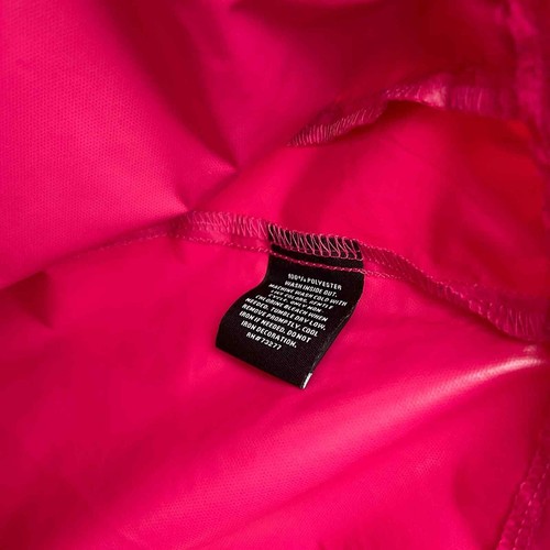 FILA Pink Orange Colorblock Windbreaker Hood Zip Running Jacket Women's Size XS - Picture 10 of 11