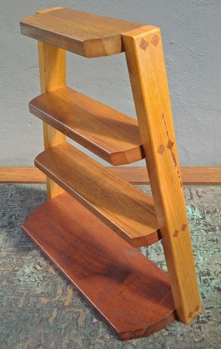 Timber Display Shelf Rock Gems Fossicking Wooden Stand storage crystal shelves - Picture 10 of 11