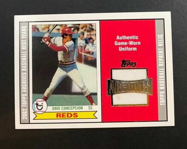 2002 Topps Archives Reserve - Dave Concepcion #450 Cincinnati Reds - Patch