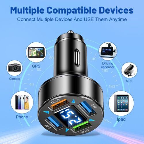 Autoladegerät 66W 4 USB-Ports-Schnellladeadapter - Bild 3 von 9