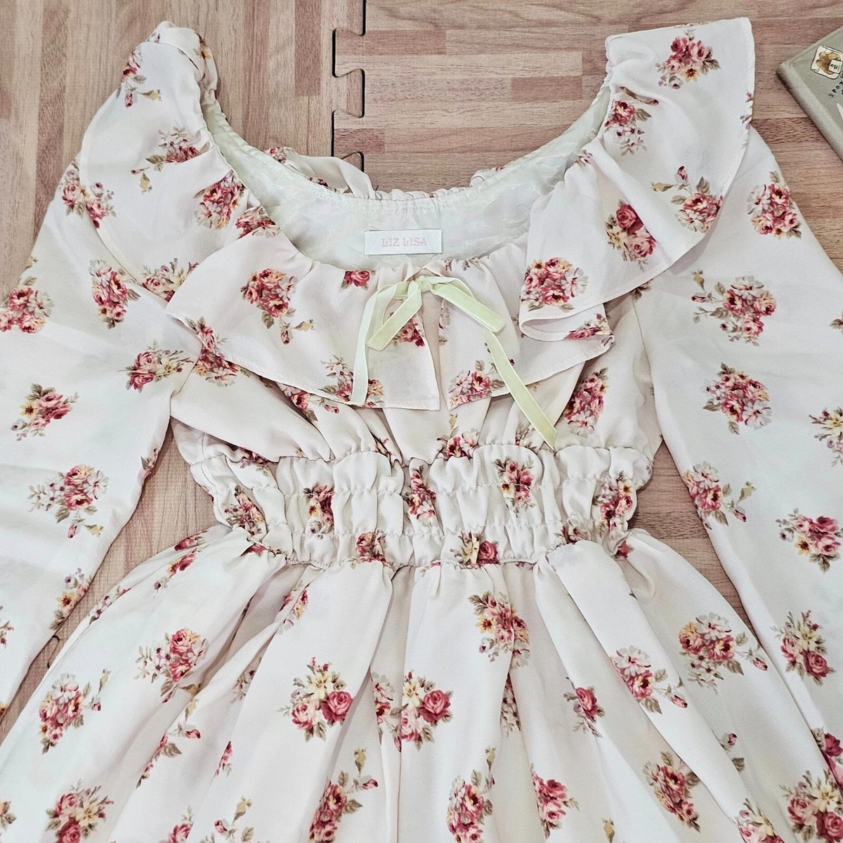 Liz Lisa Women Floral Lace Dress Lolita Hime Gyaru