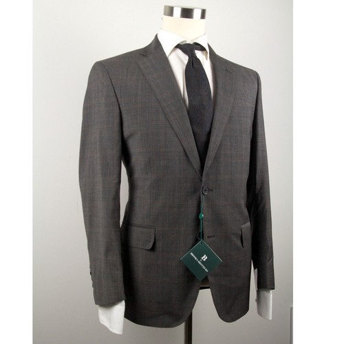 40S B by Brooks Brothers Men's Suit Blazer Jacket Grey E04510 - Picture 3 of 11