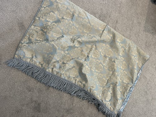 NEW STRATFORD HOME LUXURIOUS THROW BLANKET BLUE & BEIGE BEDDING HOME DECOR NWOT - Imagen 5 de 5