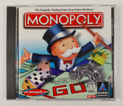 Monopoly cd rom　ゲームソフトのみ新品未開封 Monopoly PC CD-ROM Computer Game for Windows 95/98 Hasbro