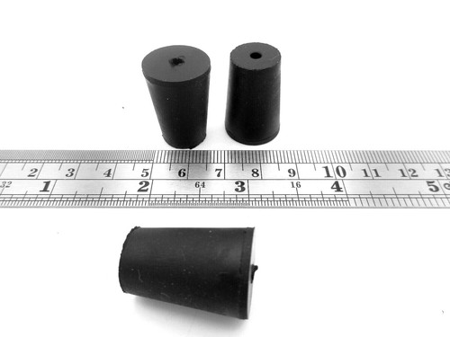 Rubber Stopper Tapered Hole Plug 1/2" To 21/32" Holes, Plug 14mm To 16mm Holes - Picture 9 of 12