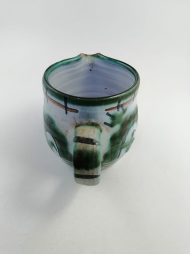 Vintage Tintage Pottery Green Dragon Small Jug Signed TINTAG POTTERY CORNWALL - Picture 2 of 6