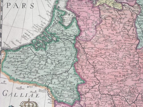 1637 rare ORIGINAL MAP POLAND BOHEMIA SLOVENIA GERMANY AUSTRIA HUNGARY CROATIA - Picture 13 of 15