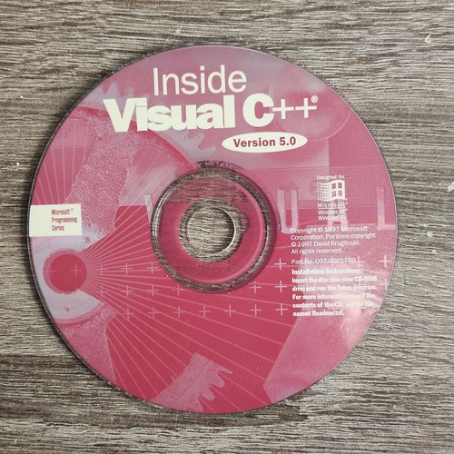 Vintage 1997 Microsoft Inside Visual C++ Version 5.0 CD - Picture 1 of 4