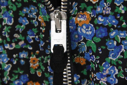 Coach Silk Bomber Jacket New Women Patchwork Coat Small floral print - Picture 6 of 10