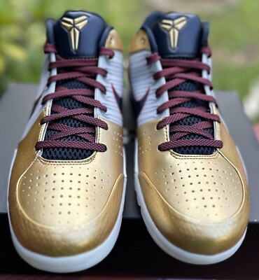 Nike Kobe 4 IV Protro Gold Medal Obsidian Size 12 FQ3544-100