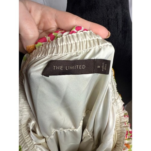 The Limited Maxikleid Trägerlos Rüschenbesatz Bunt Print Damen Gr. M - Bild 3 von 4